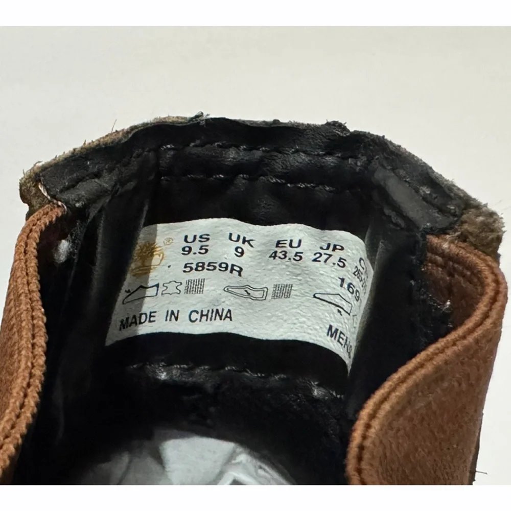 Timberland Earthkeepers Men’s Work Boots Brown Leather Size‎ 9.5 Style 5859R